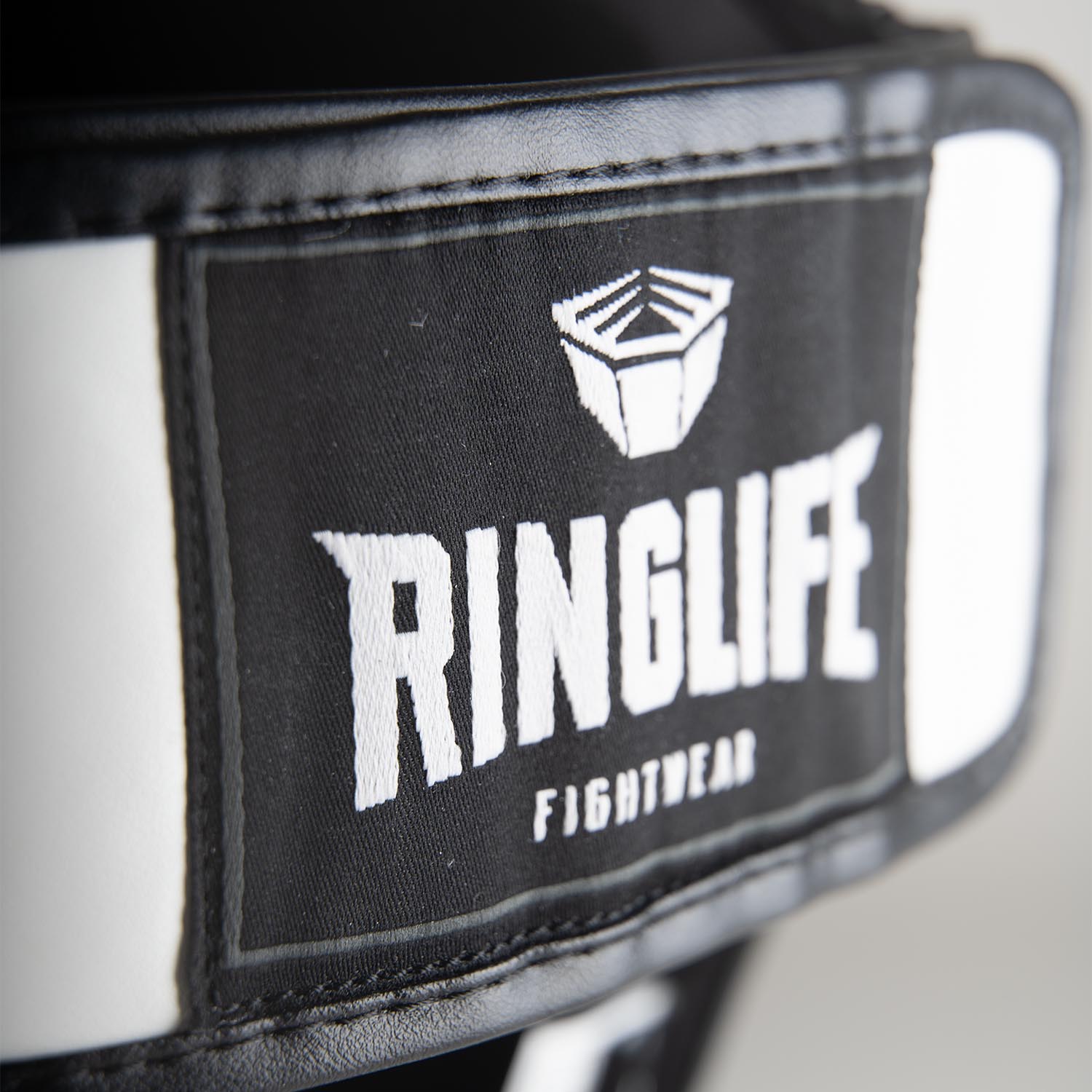 RINGLIFE Shin Guards - No.1 white-black XL