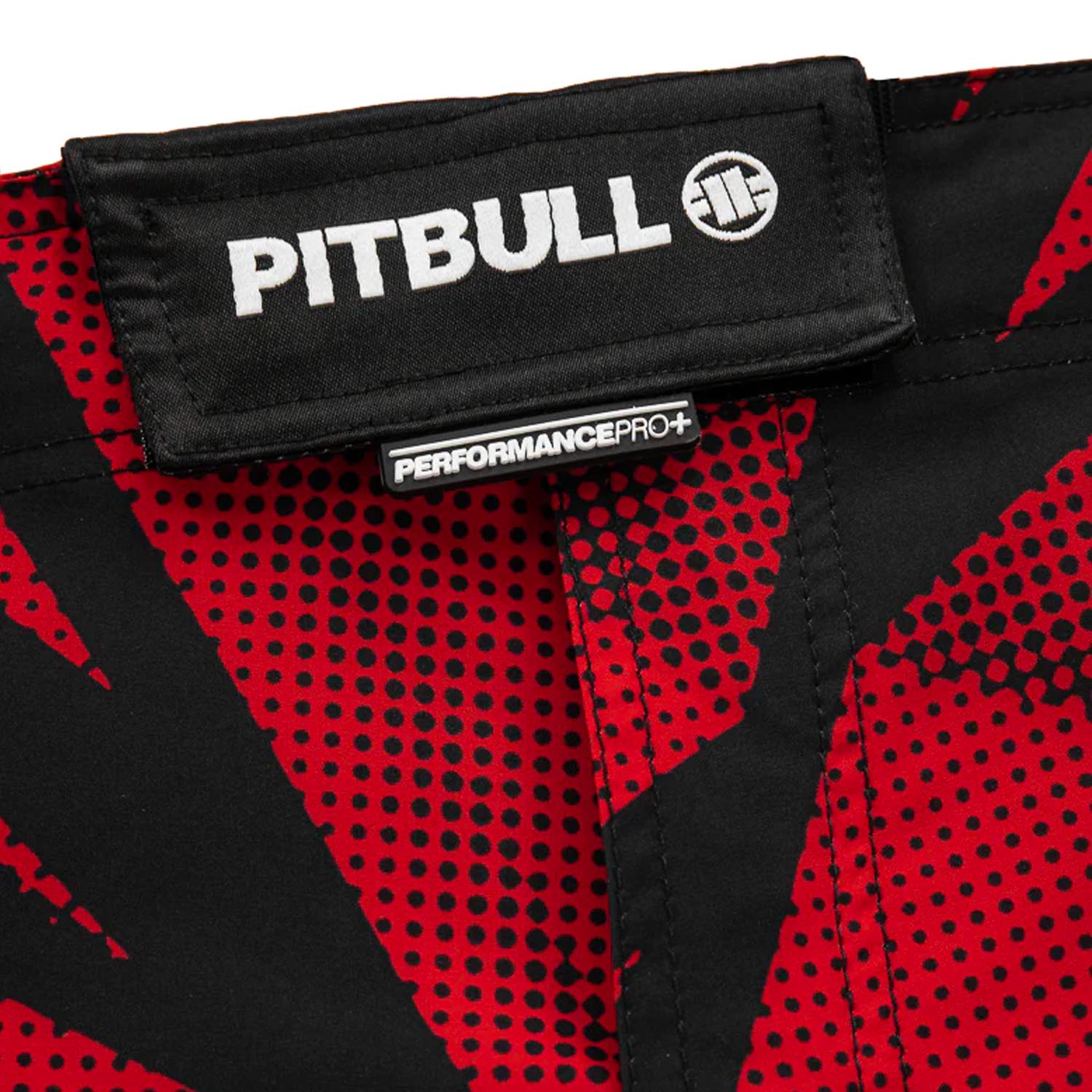 Pit Bull West Coast MMA Fight Shorts, Dot 2, red, XL