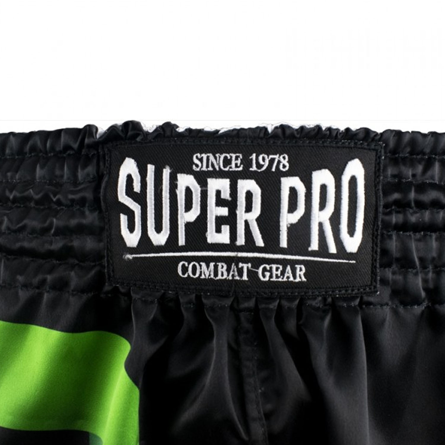 Super Pro Muay Thai Shorts, No Mercy, schwarz, S