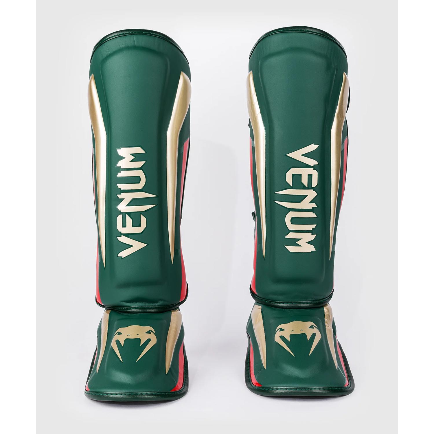 VENUM Shinguards, Elite, green-gold-red, XL