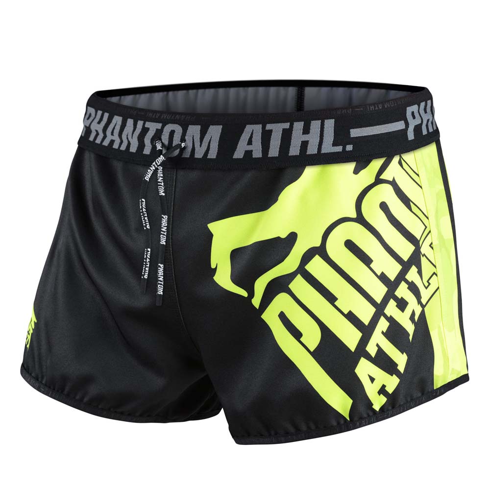 Phantom Athletics Muay Thai Shorts, Revolution, schwarz-neon, L