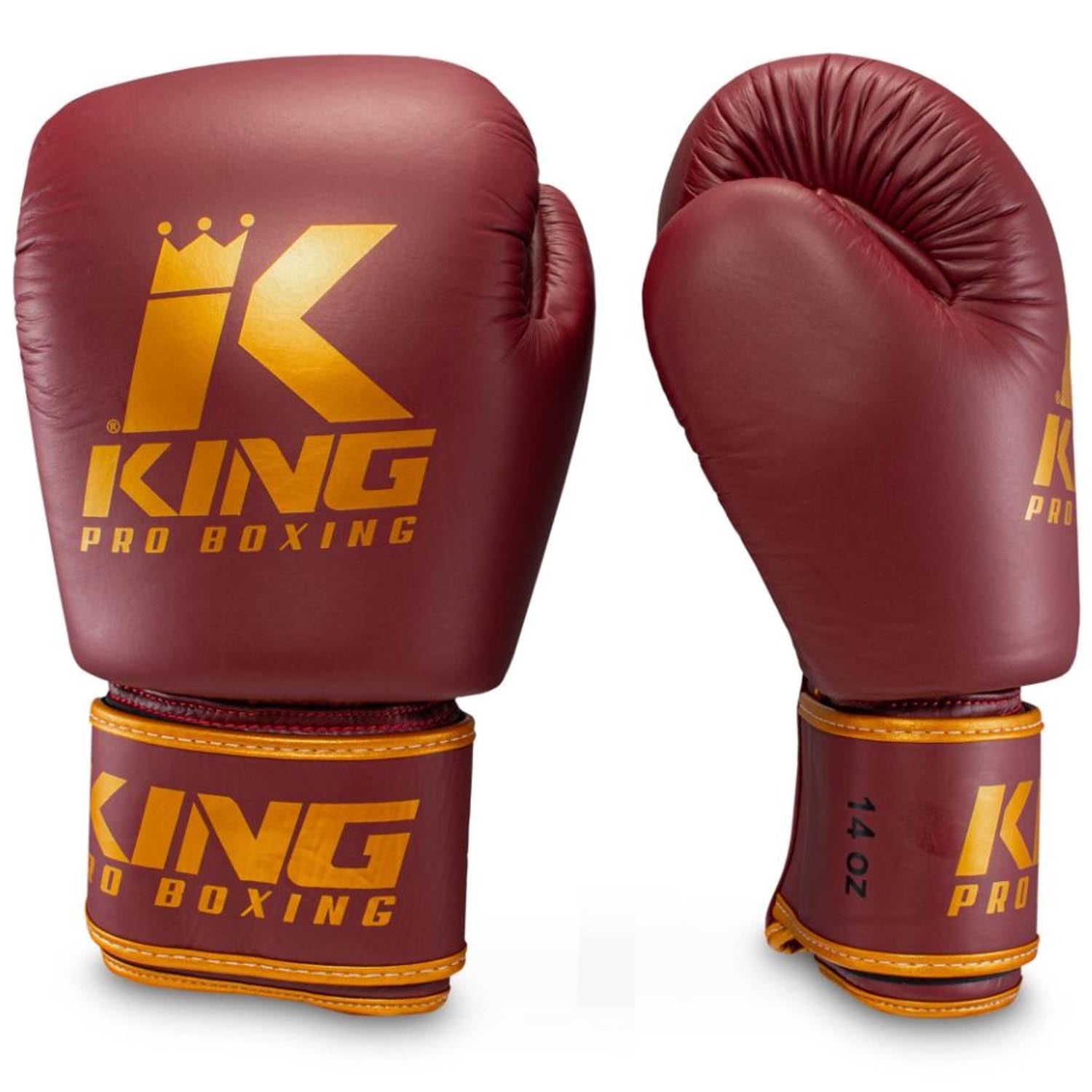 KING PRO BOXING Boxhandschuhe, BGVL 3, weinrot, 12 Oz