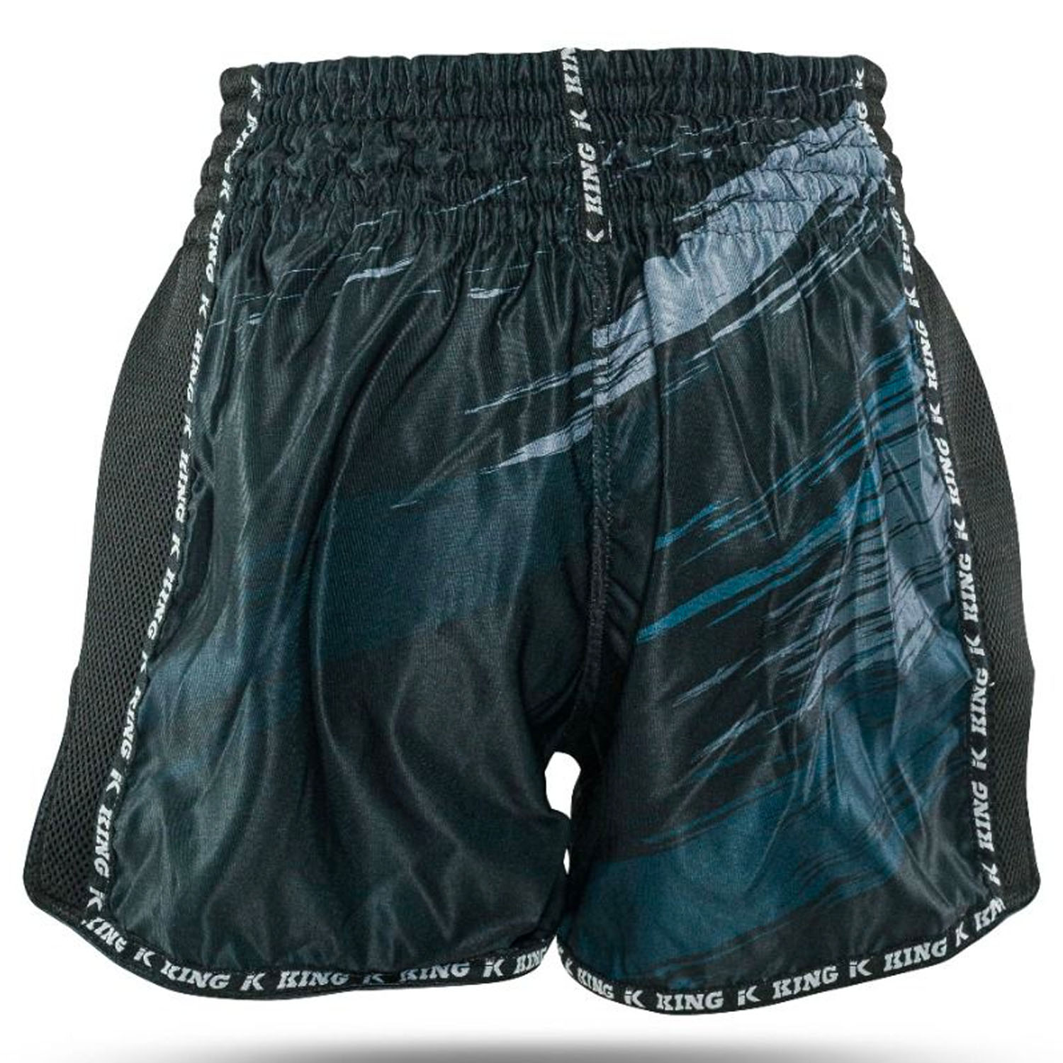 KING PRO Boxing Muay Thai Shorts, Storm 1, schwarz, S