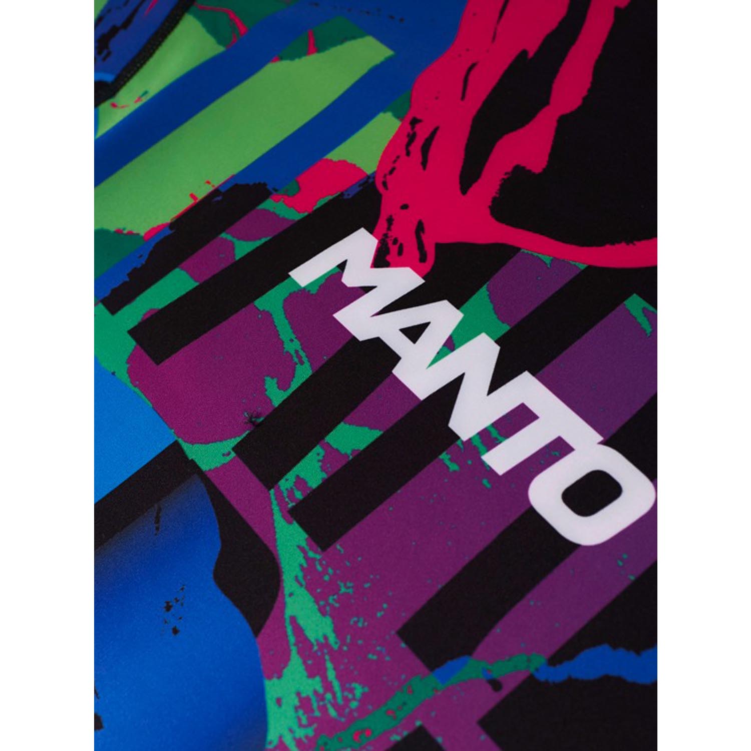 MANTO Rashguard, S/S, Rave, black-pink, XXL