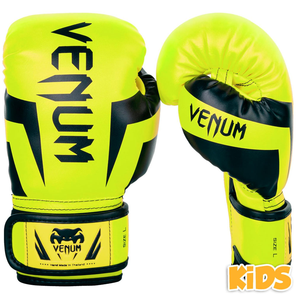 VENUM Boxhandschuhe, Kinder, Elite, gelb, L