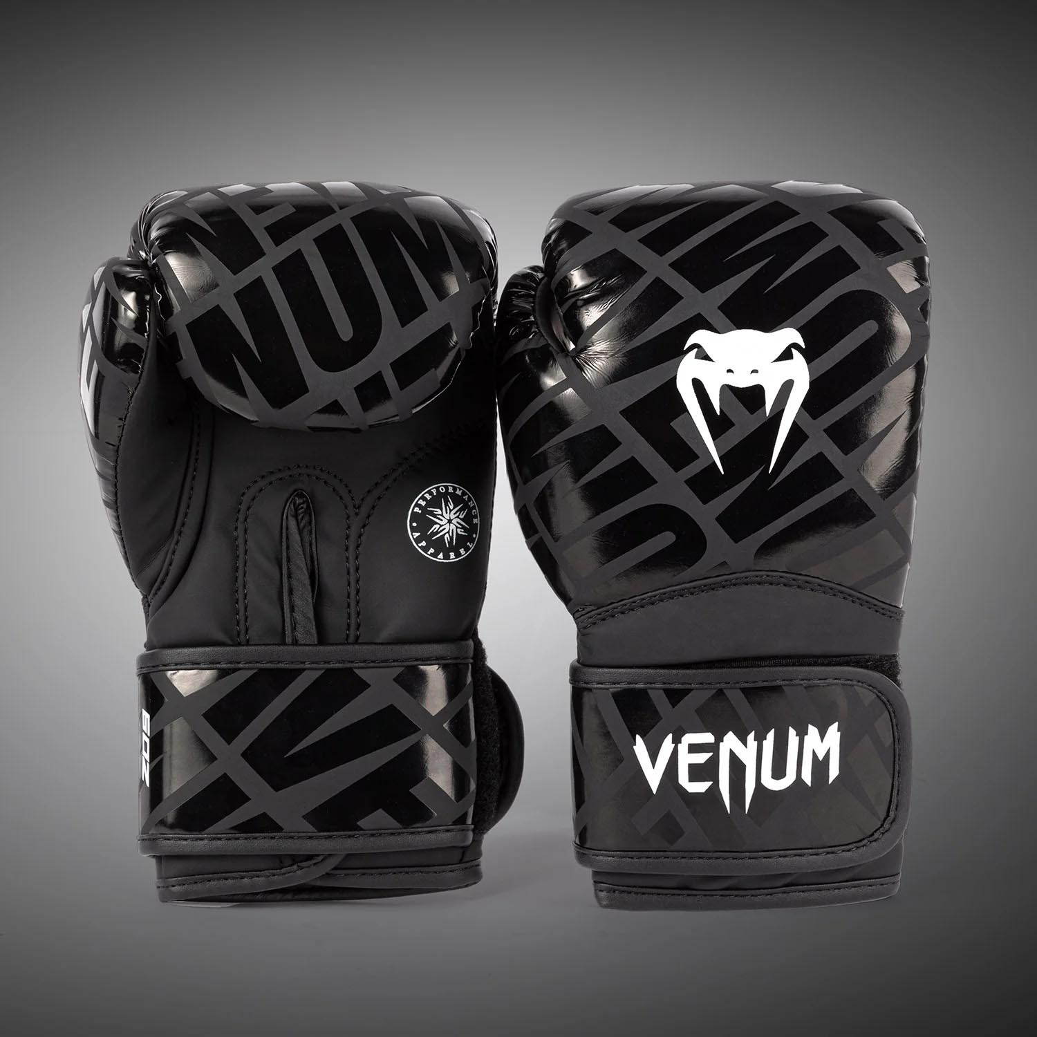 VENUM Boxing Gloves, Kids, Contender 1.5 XT, black, 8 Oz