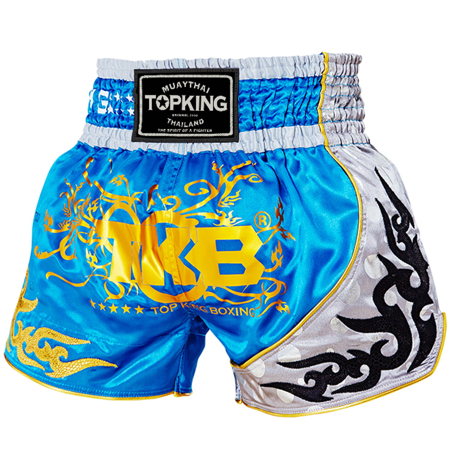TOP KING BOXING Muay Thai Shorts, TKTBS 125, blue, S