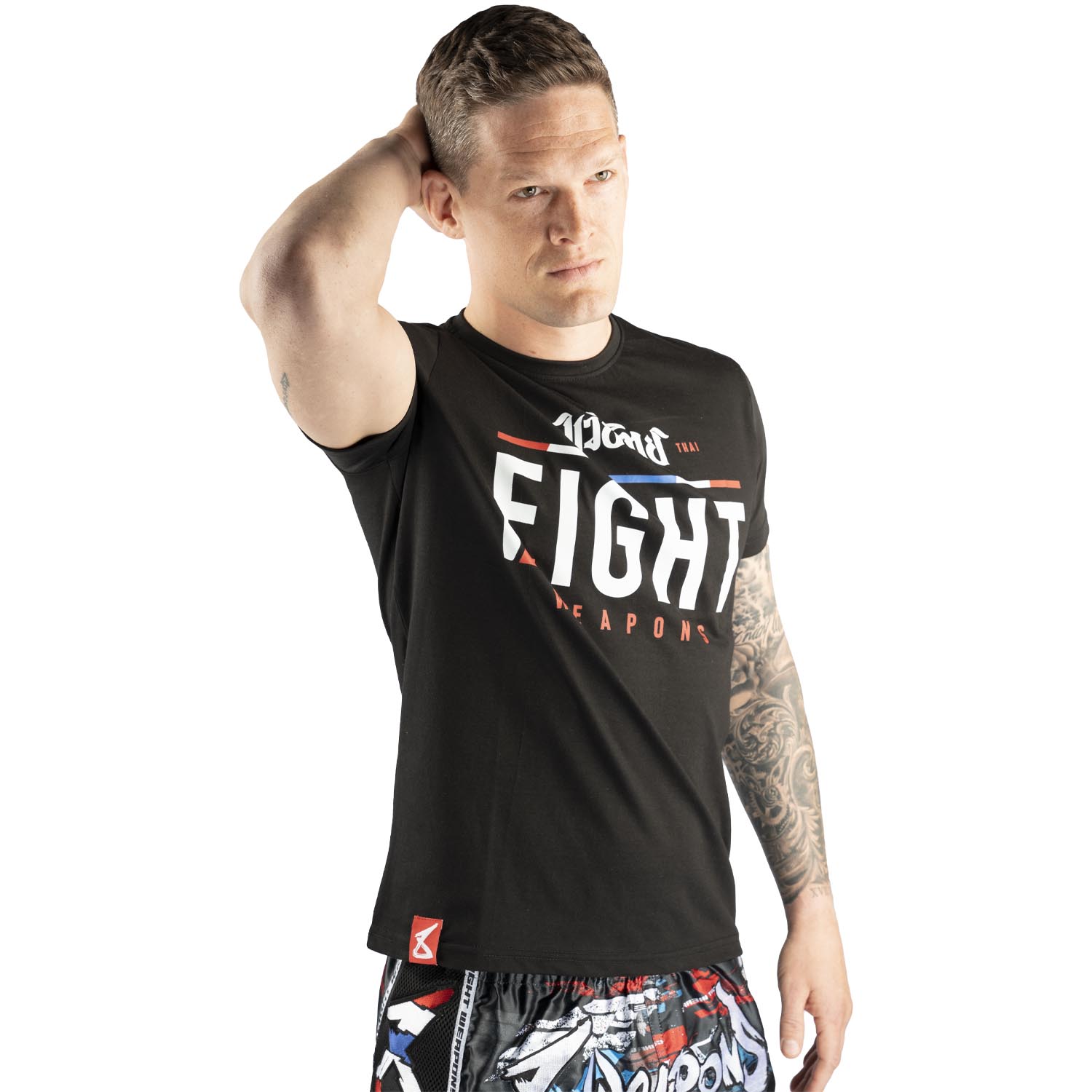 8 WEAPONS Muay Thai T-Shirt, The Fight, black, M