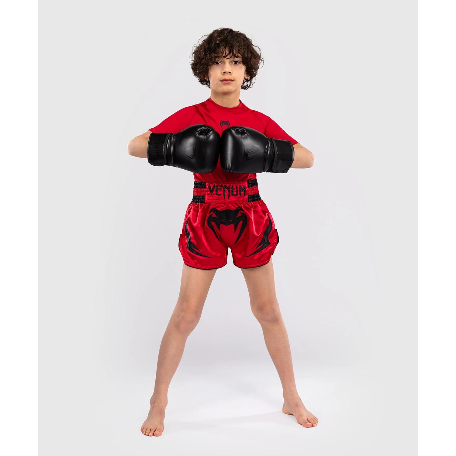 VENUM Muay Thai Shorts, Kids, Inferno, red, 14 J