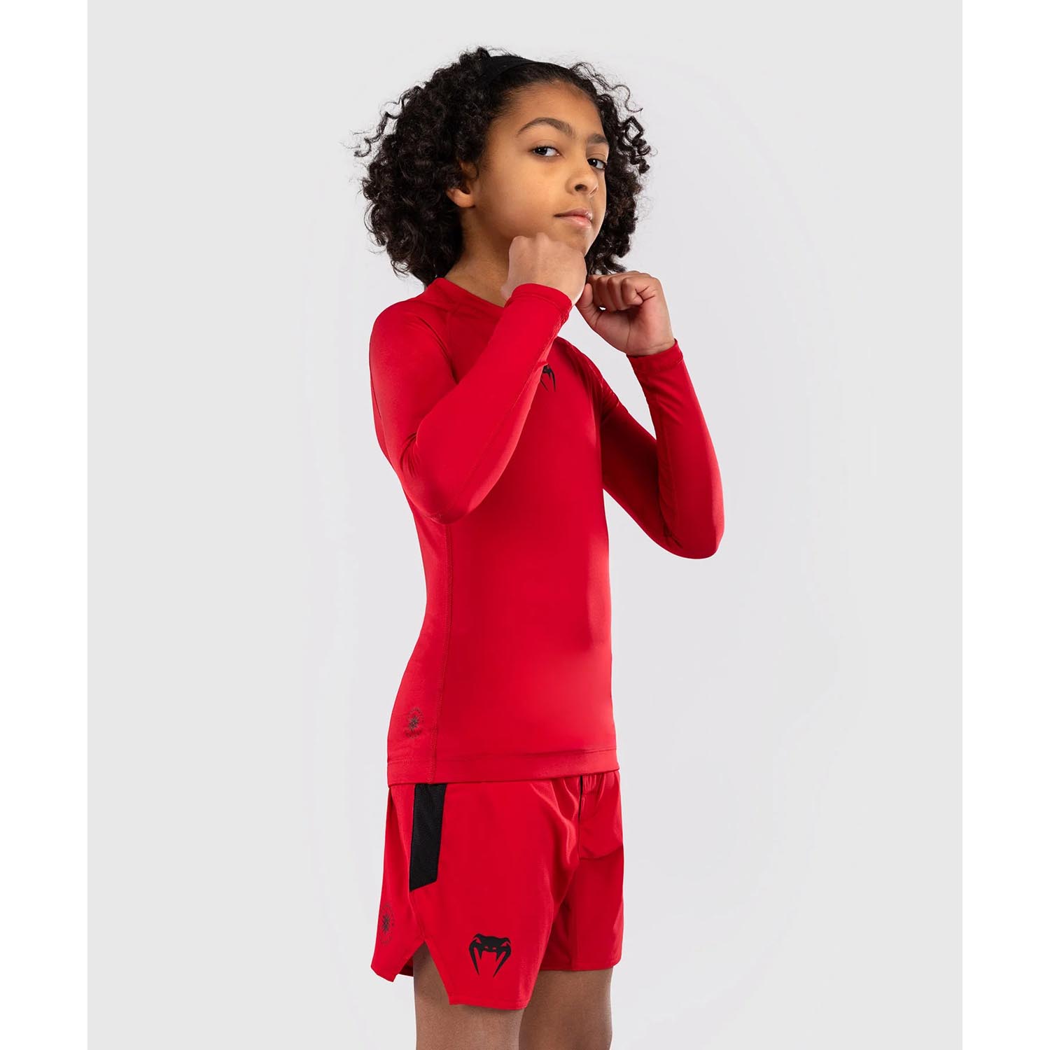 VENUM Rashguard, L/S, Kids, Contender, red, 14 J
