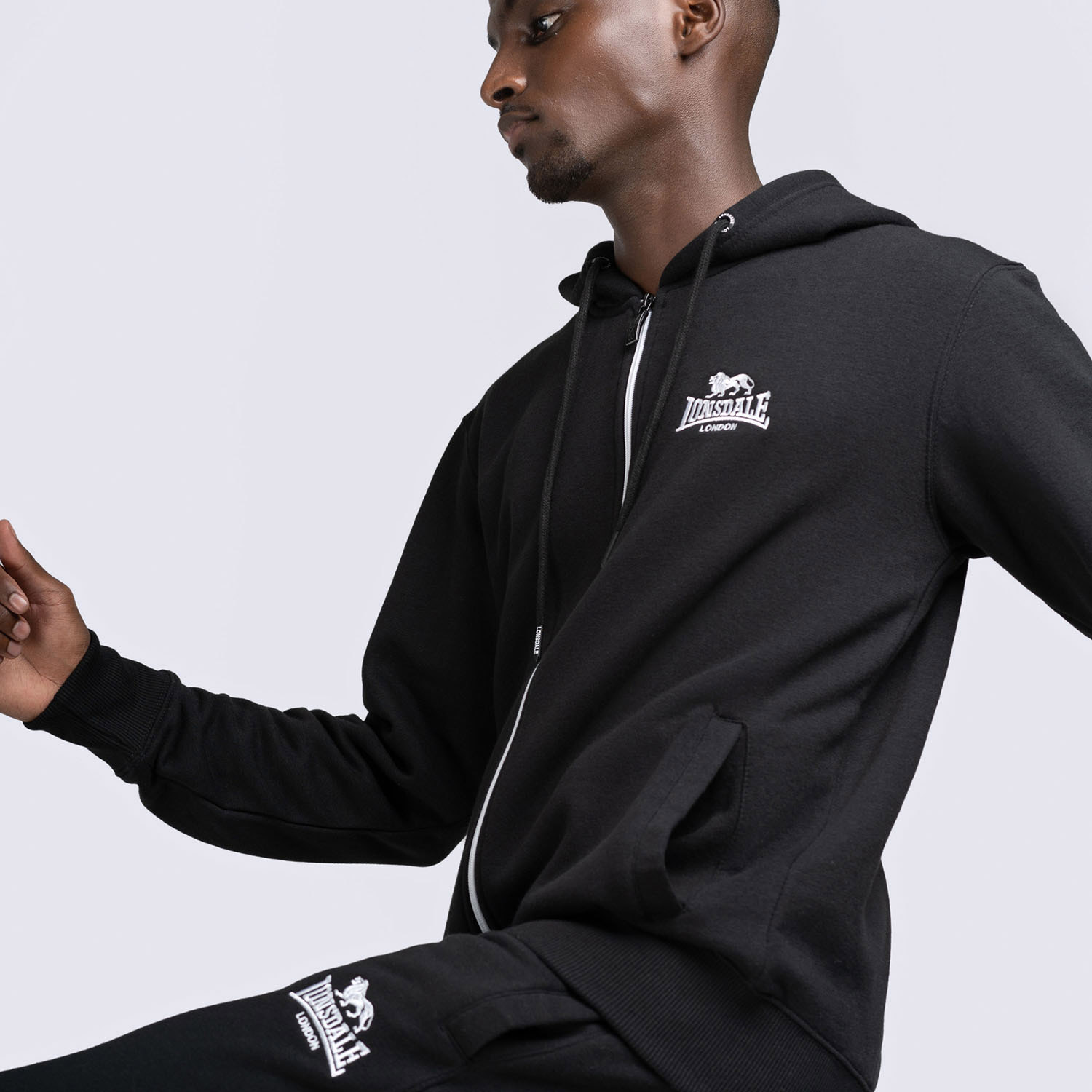 Lonsdale Tracksuit, Rottingean, black, S