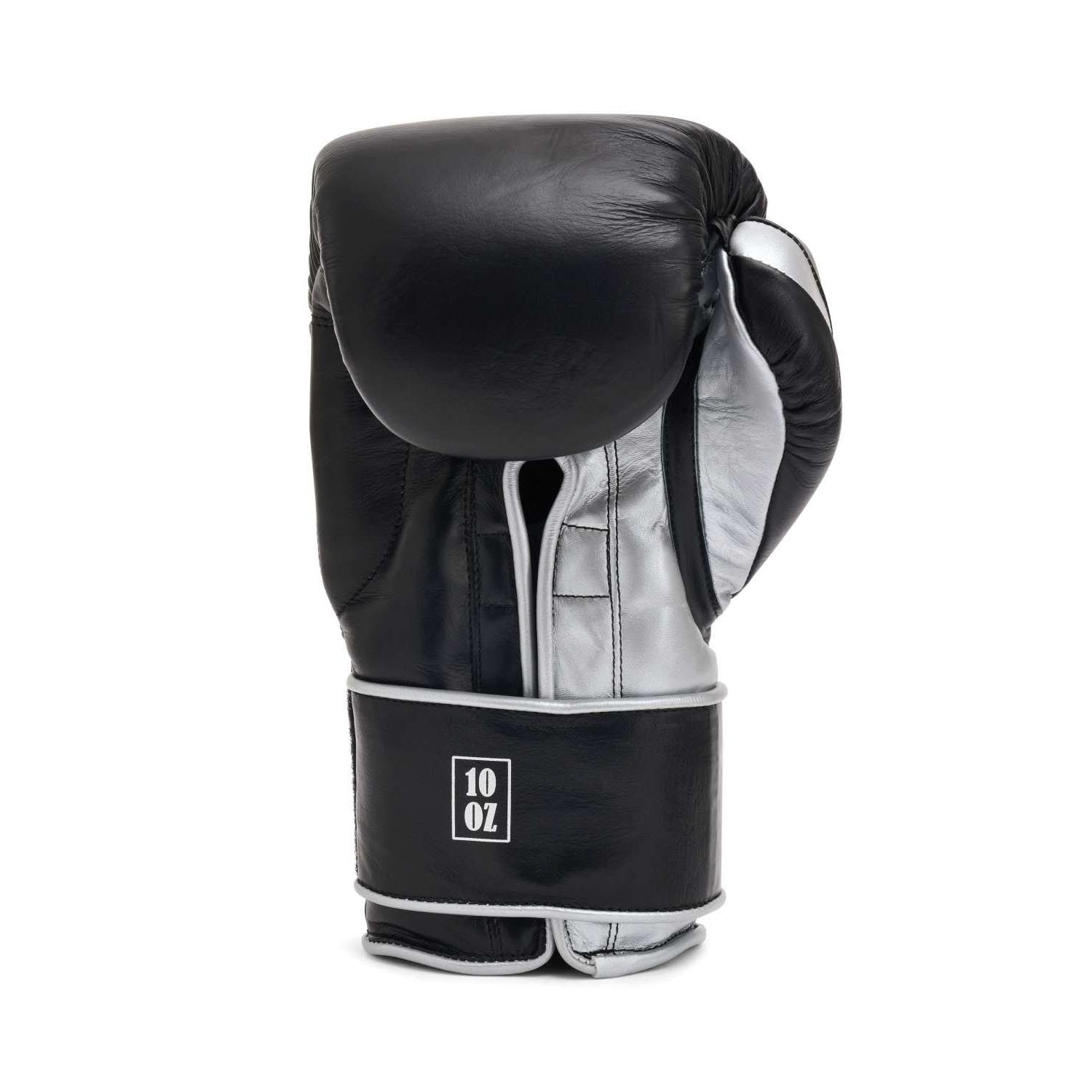 PX Boxhandschuhe, Legacy, Pro Pure Combat, schwarz-silber, 12 Oz