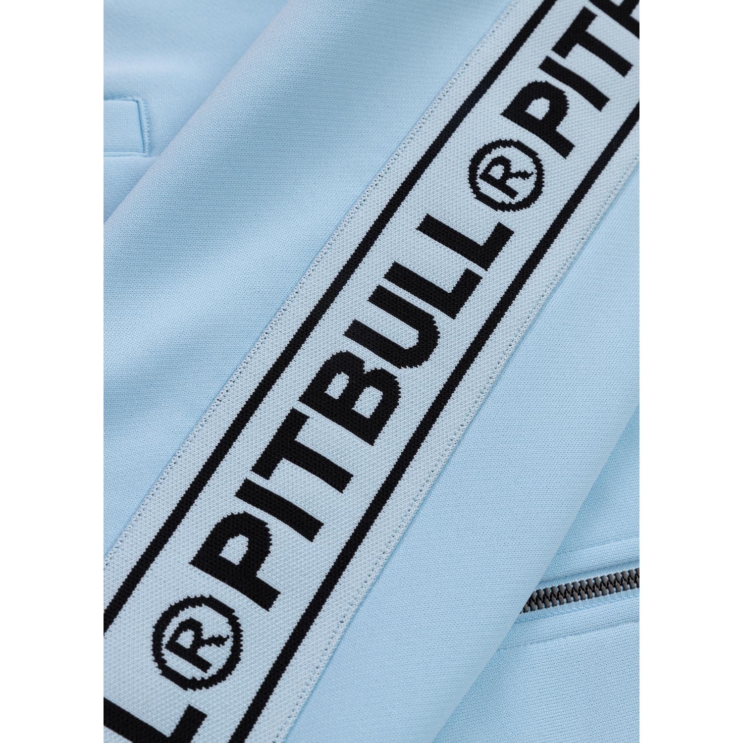 Pit Bull West Coast Trainingsjacke, Tape Logo, hellblau, XL