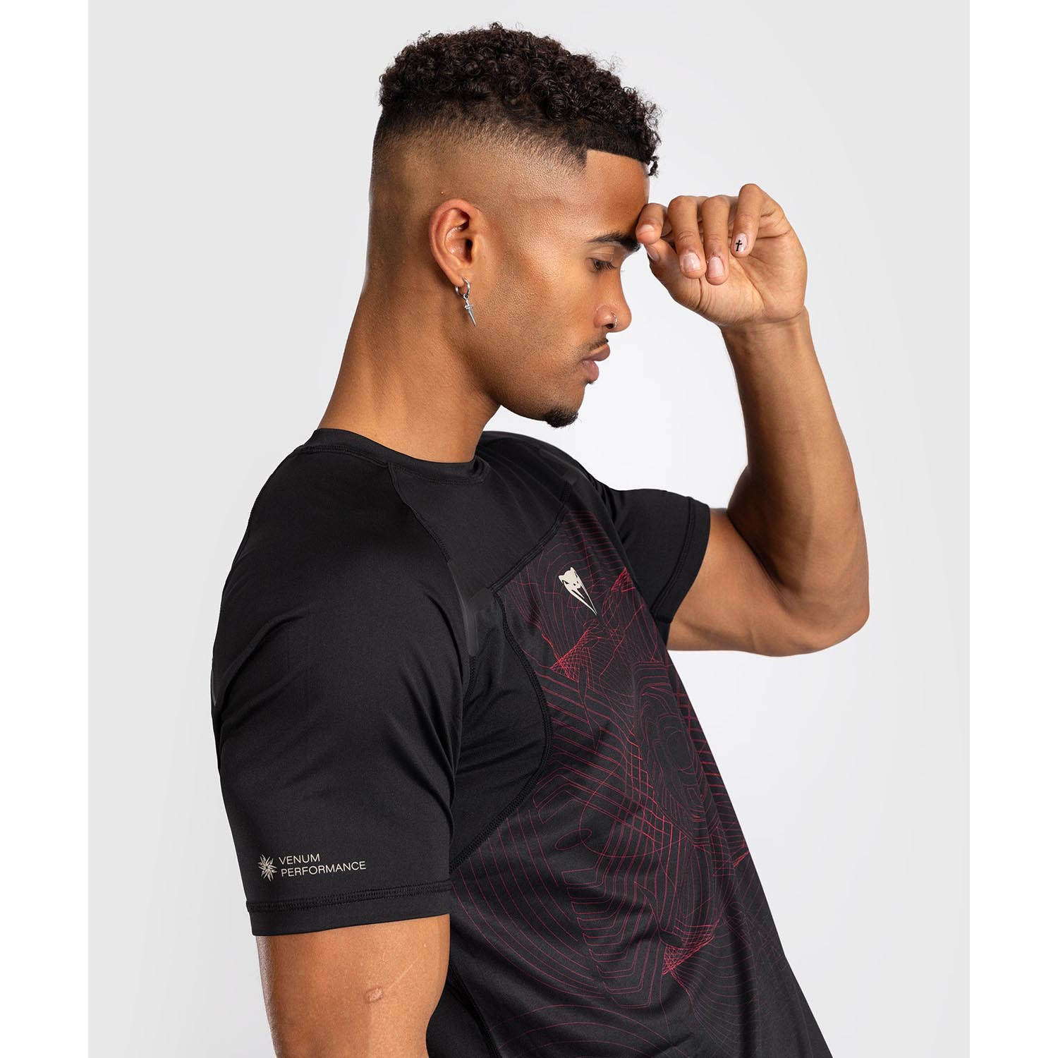 VENUM Dry Tech T-Shirt, G-Fit Air, schwarz-rot, XXL