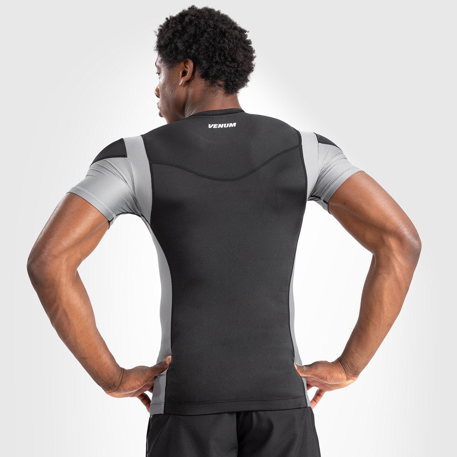 VENUM Rashguard, S/S, Tempest, schwarz-grau, L