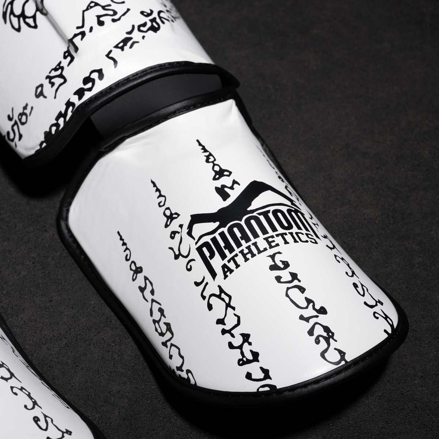 Phantom Athletics Shin Guard, Muay Thai, white, L/XL