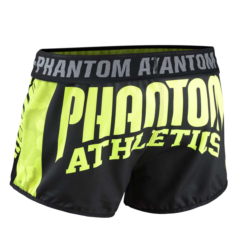 Phantom Athletics Muay Thai Shorts, Revolution, schwarz-neon, L