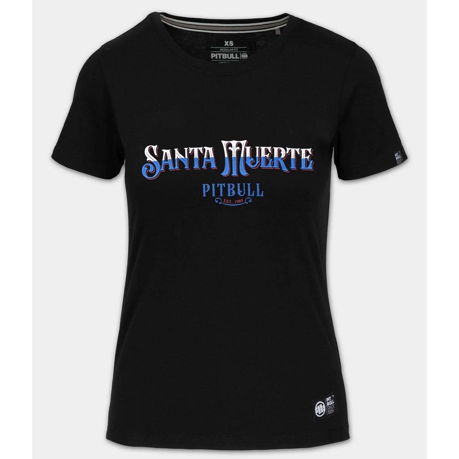 Pit Bull West Coast T-Shirt, Women, Santa Muerte, black-blue, XL