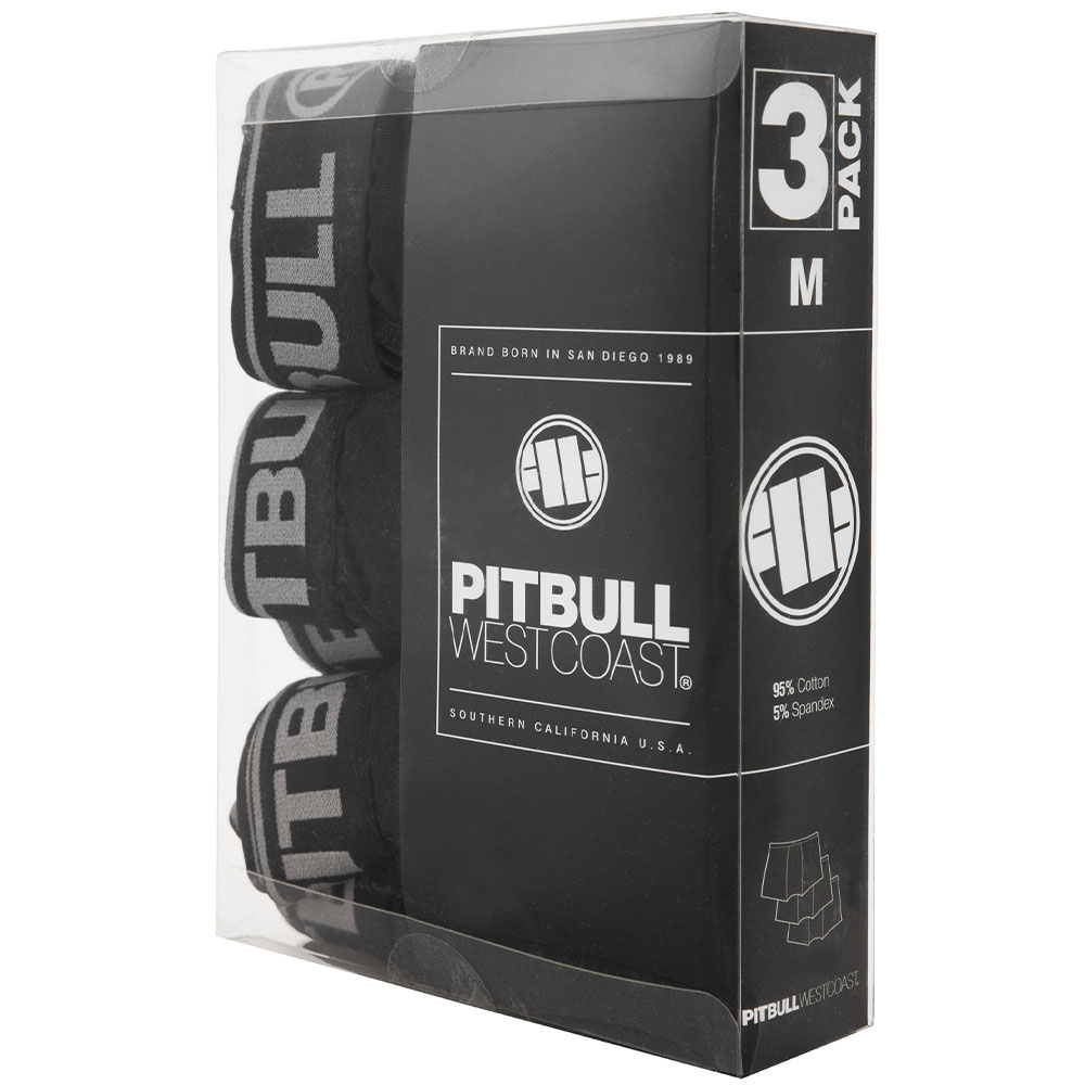 Pit Bull West Coast Boxer, 3er Pack, schwarz, S