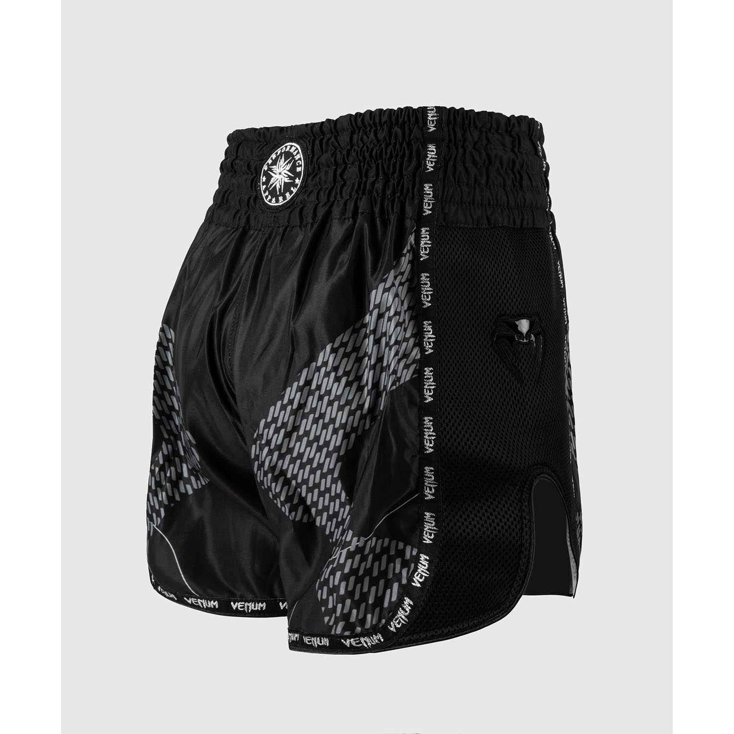 VENUM Muay Thai Shorts, Nexus, black-silver, XXL