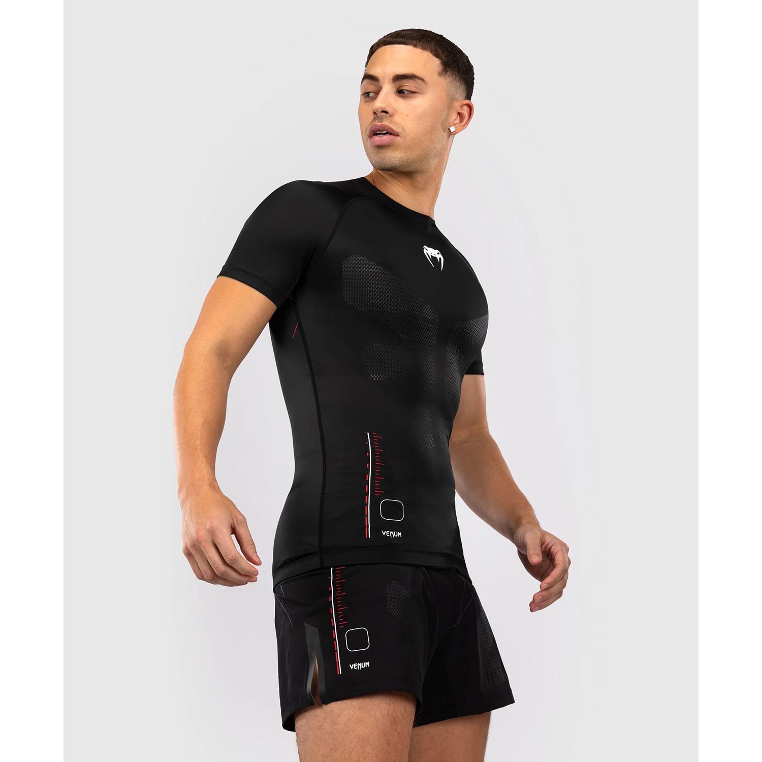 VENUM Rashguard, S/S, Tactical XT, black-red, XXL