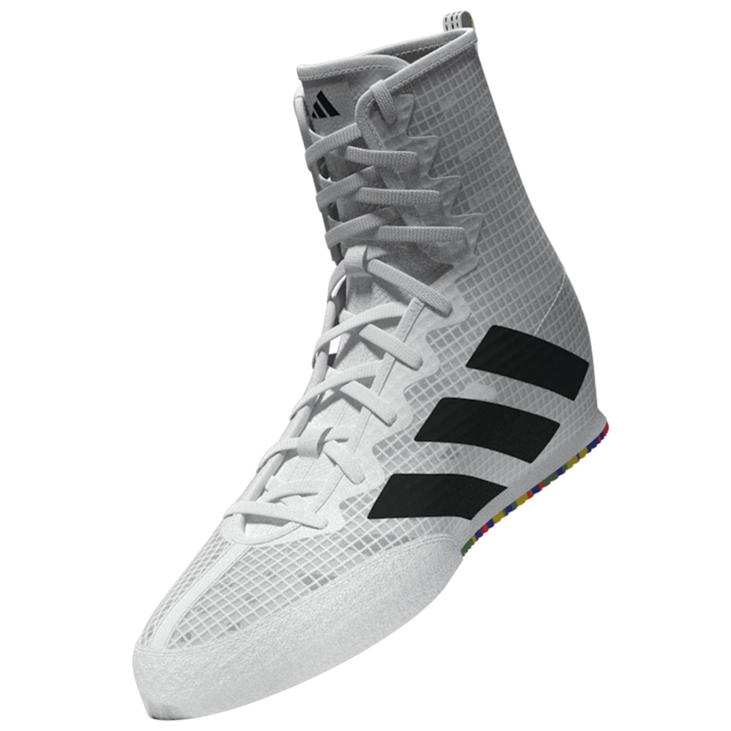 adidas Boxing Shoes, Box Hog 4, white-black, 40 ⅔ (UK 7)