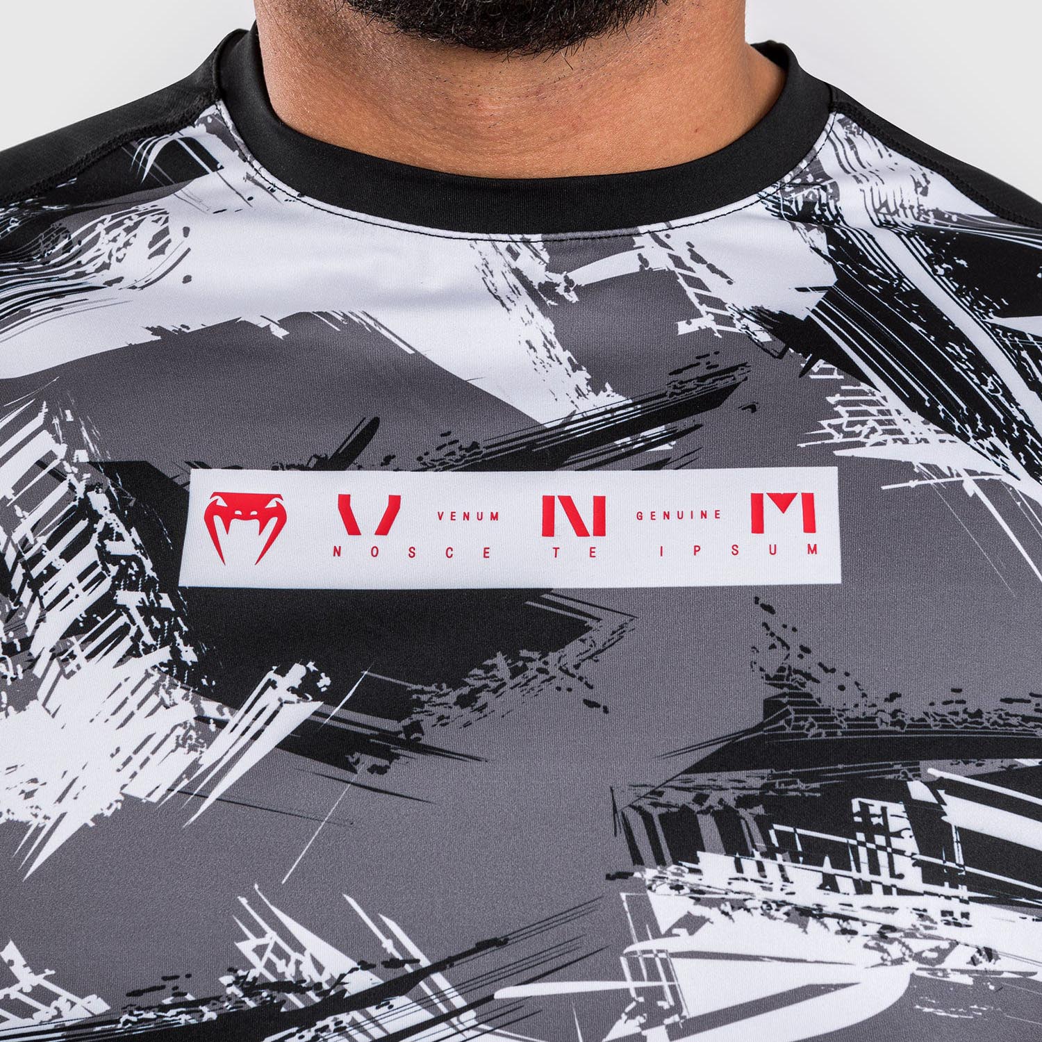 VENUM Dry Tech T-Shirt, Electron 3.0, grau-rot, S
