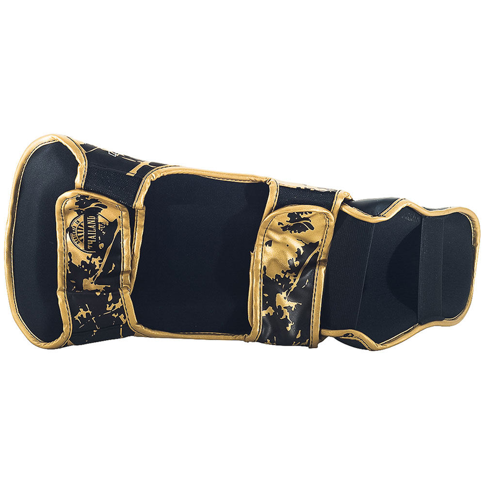 Booster Shin Guards, Kids, gold-marble, S