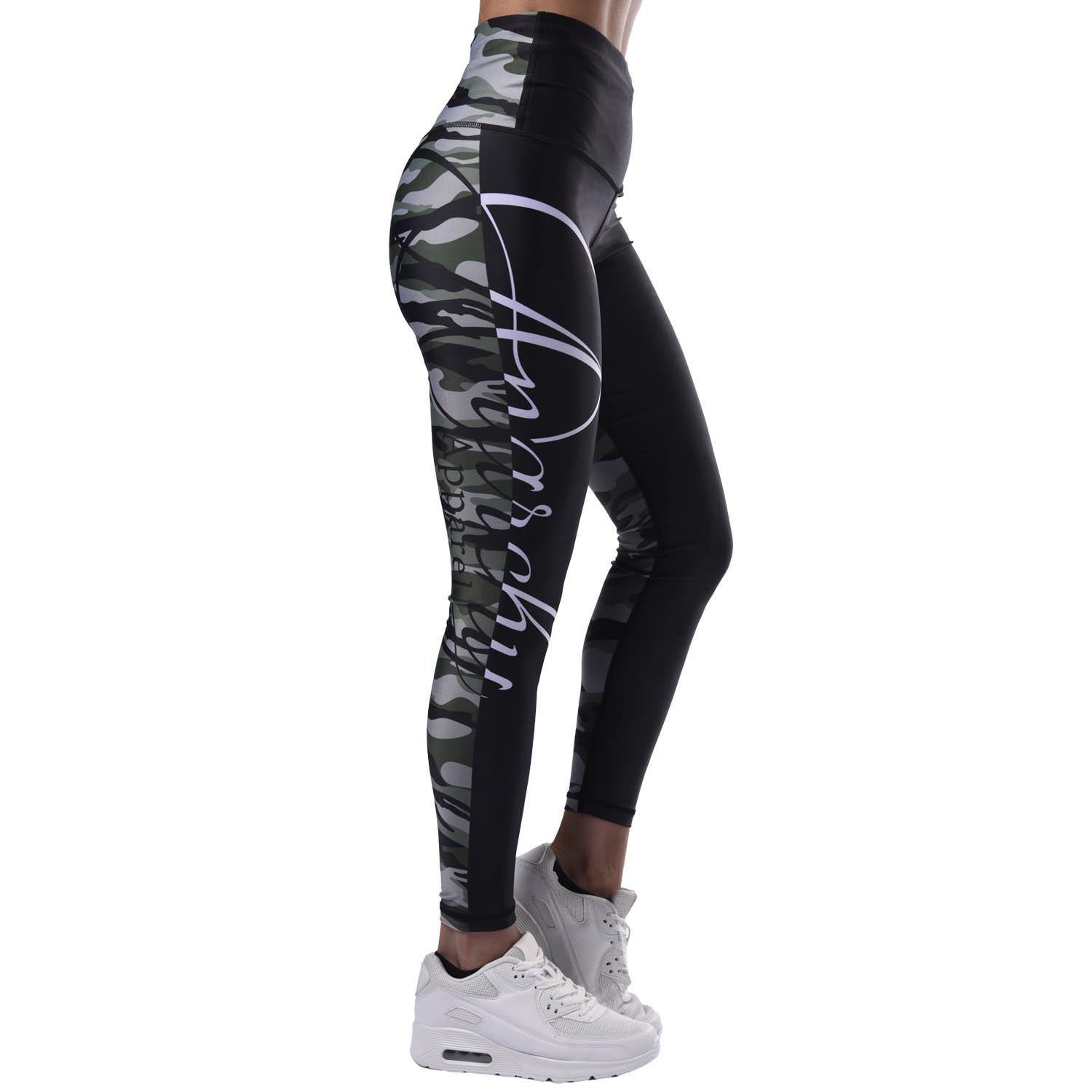 Anarchy Apparel Leggings, Symmetry Army, schwarz-grün, S