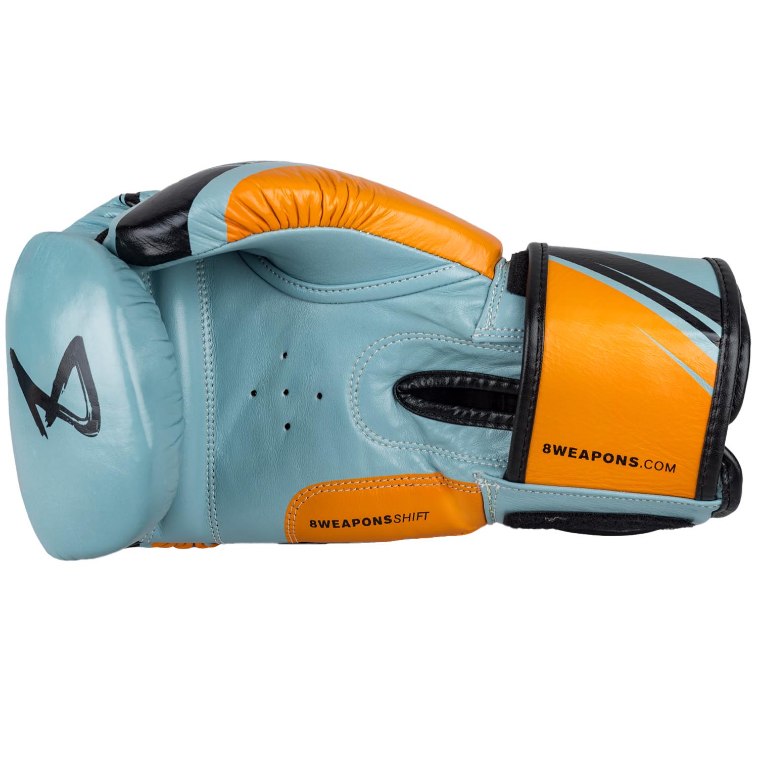 8 WEAPONS Boxing Gloves, Shift, ice-grey-orange, 16 Oz