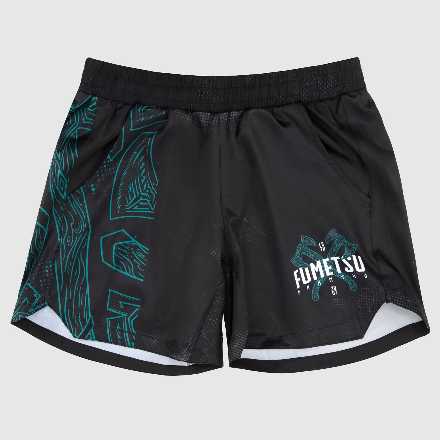 Fumetsu MMA Fight Shorts, Berserker V-Lite, schwarz-blau, XXL