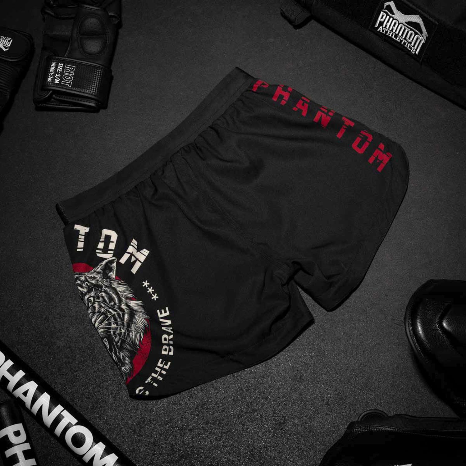 Phantom Athletics MMA Fight Shorts, Fusion Tiger Unit, schwarz, XXL