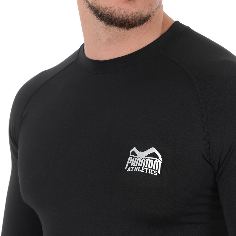 Phantom Athletics Rashguard, L/S, Tactic, schwarz, M
