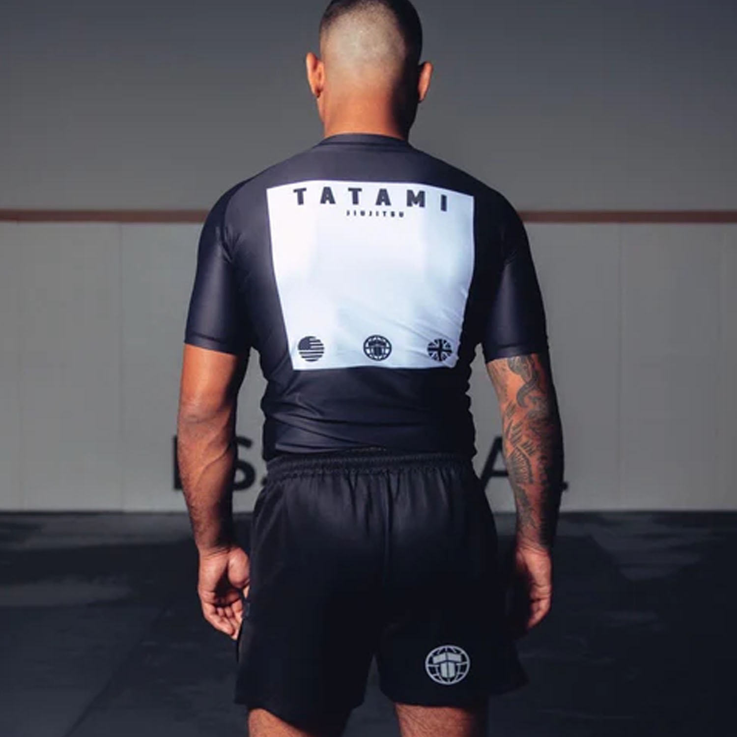 Tatami Rashguard, S/S, Athlete, schwarz-weiß, S