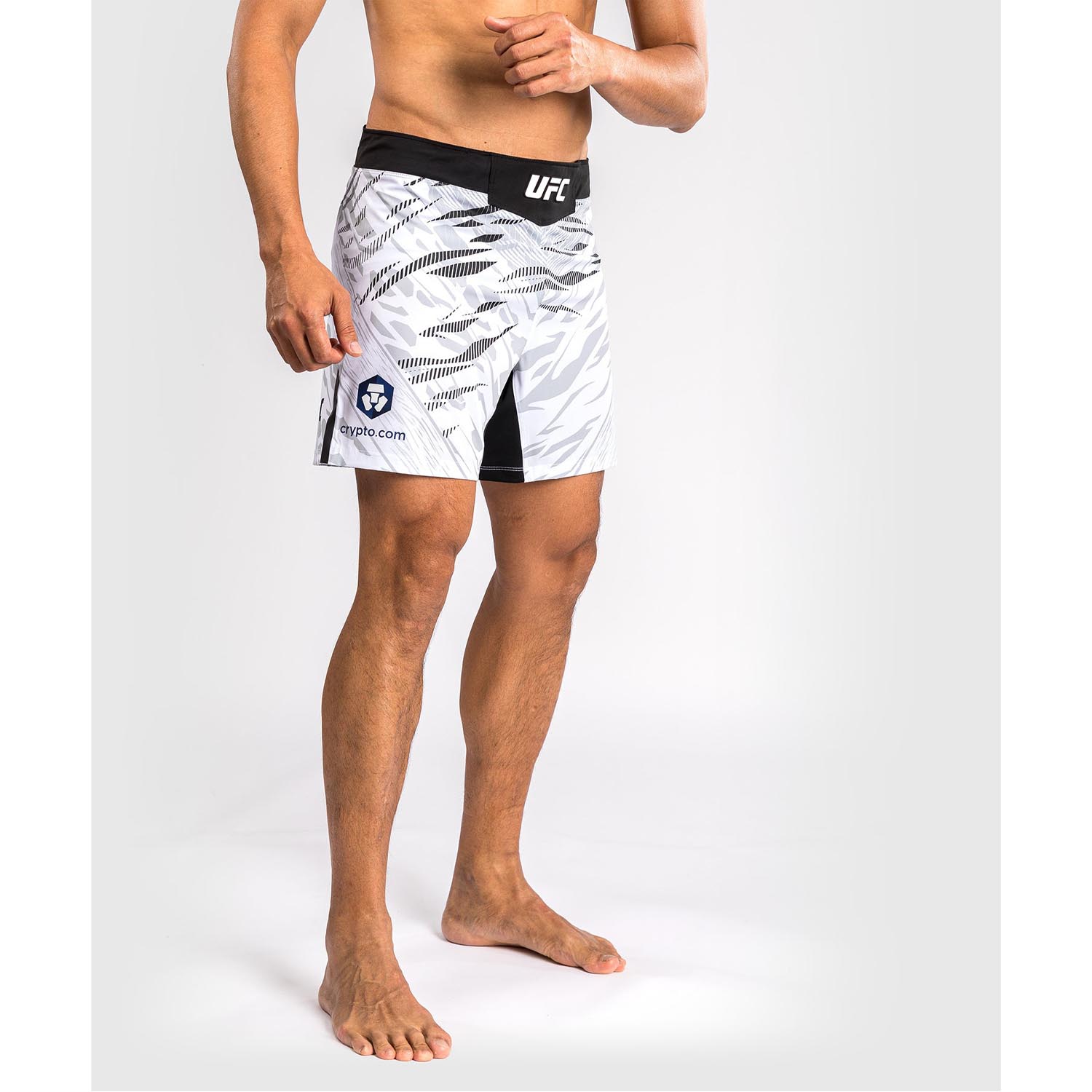 VENUM MMA Fight Shorts, UFC Fusion Authentic Fight Night, Short Fit, white-black, XXL