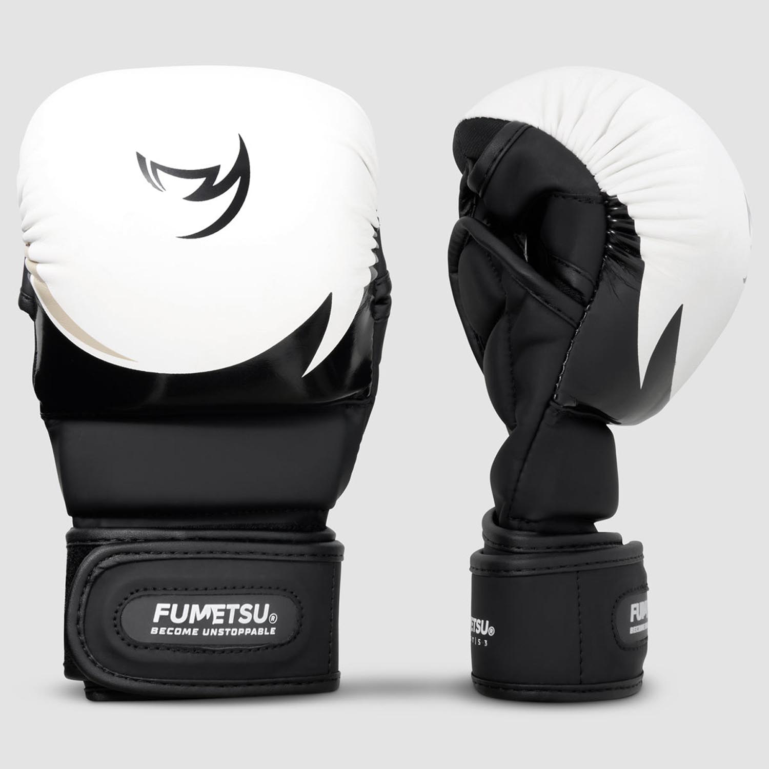 Fumetsu MMA Sparring Handschuhe, Ghost S3, weiß-schwarz-grau, L/XL