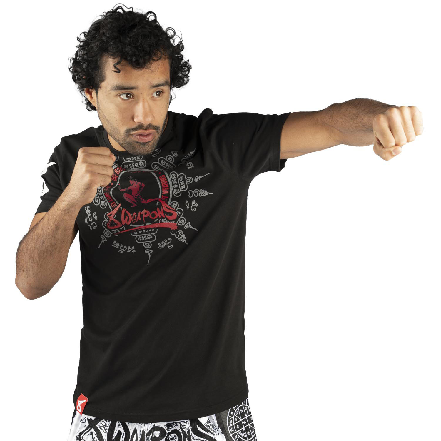 8 WEAPONS Muay Thai T-Shirt, Eight Ways Yant, black, S