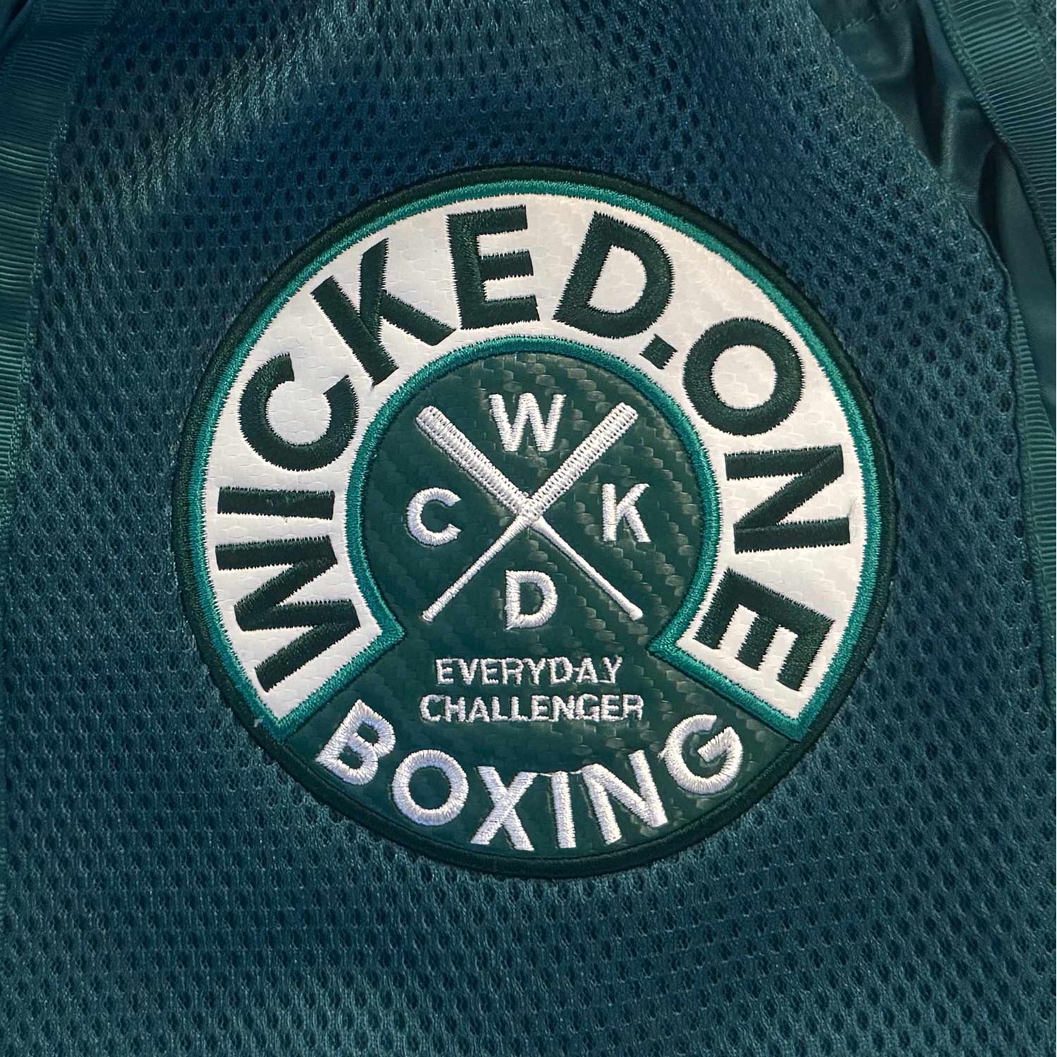 Wicked One Muay Thai Shorts, Block, green-white, XXL