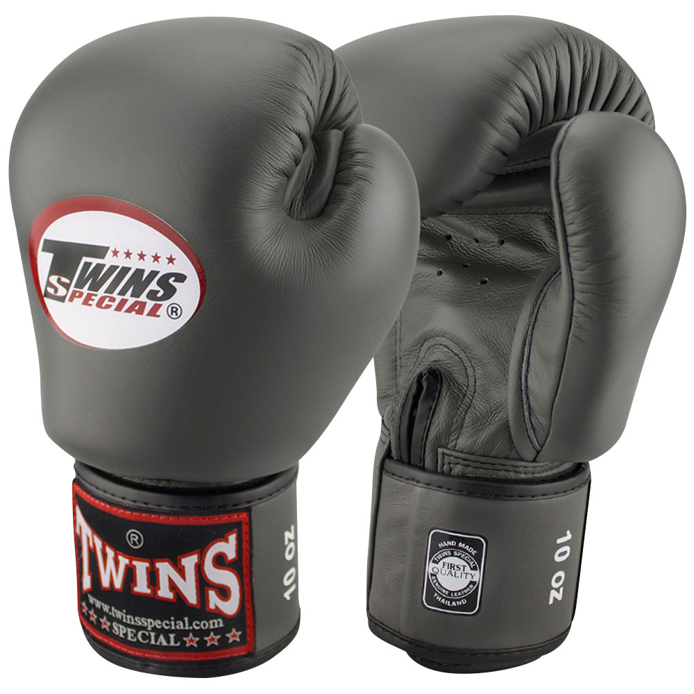 TWINS Special Boxing Gloves, Premium, BGVL-3, grey, 12 Oz