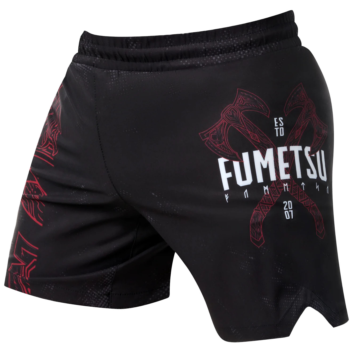 Fumetsu MMA Fight Shorts, Berserker V-Lite, black-red, S