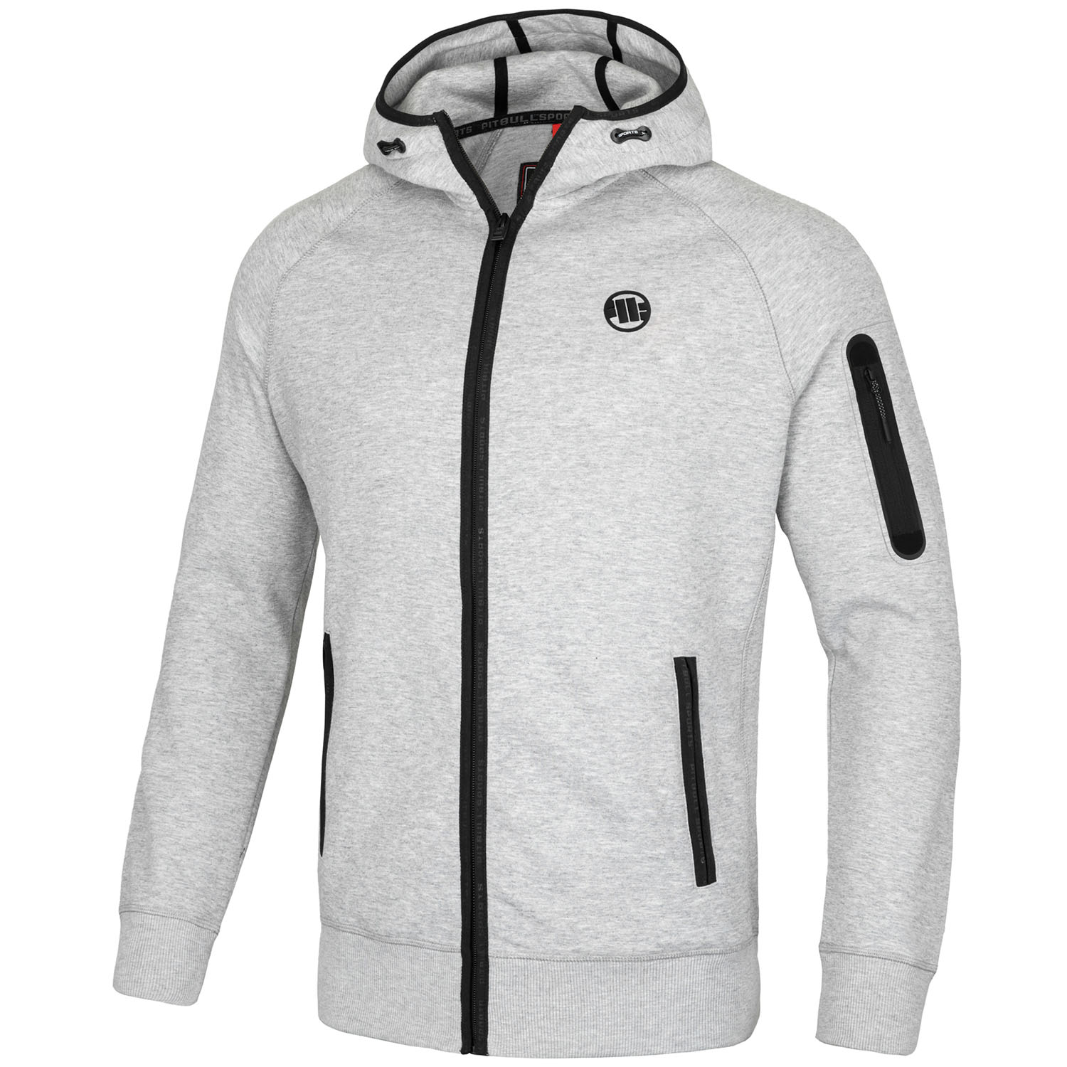 Pit Bull West Coast Zip Hoody, Hermes, grey, XXXL