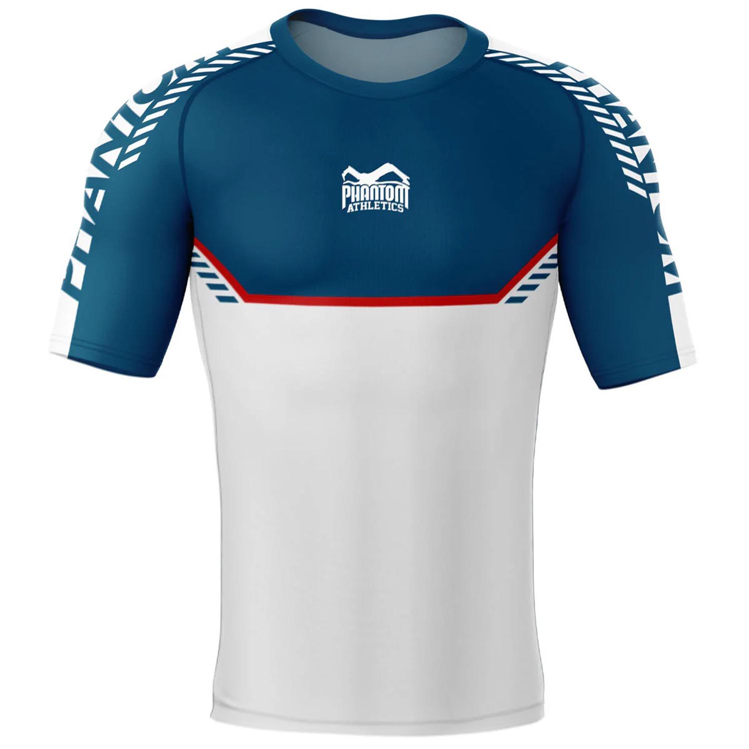Phantom Athletics Rashguard, S/S, Evo Apex, blue, XXL