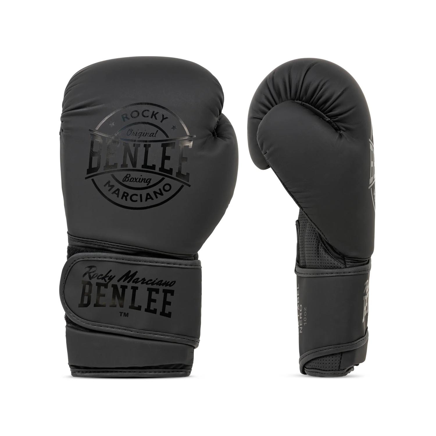 BENLEE Boxing Gloves, Black Label Nero, black, 16 Oz
