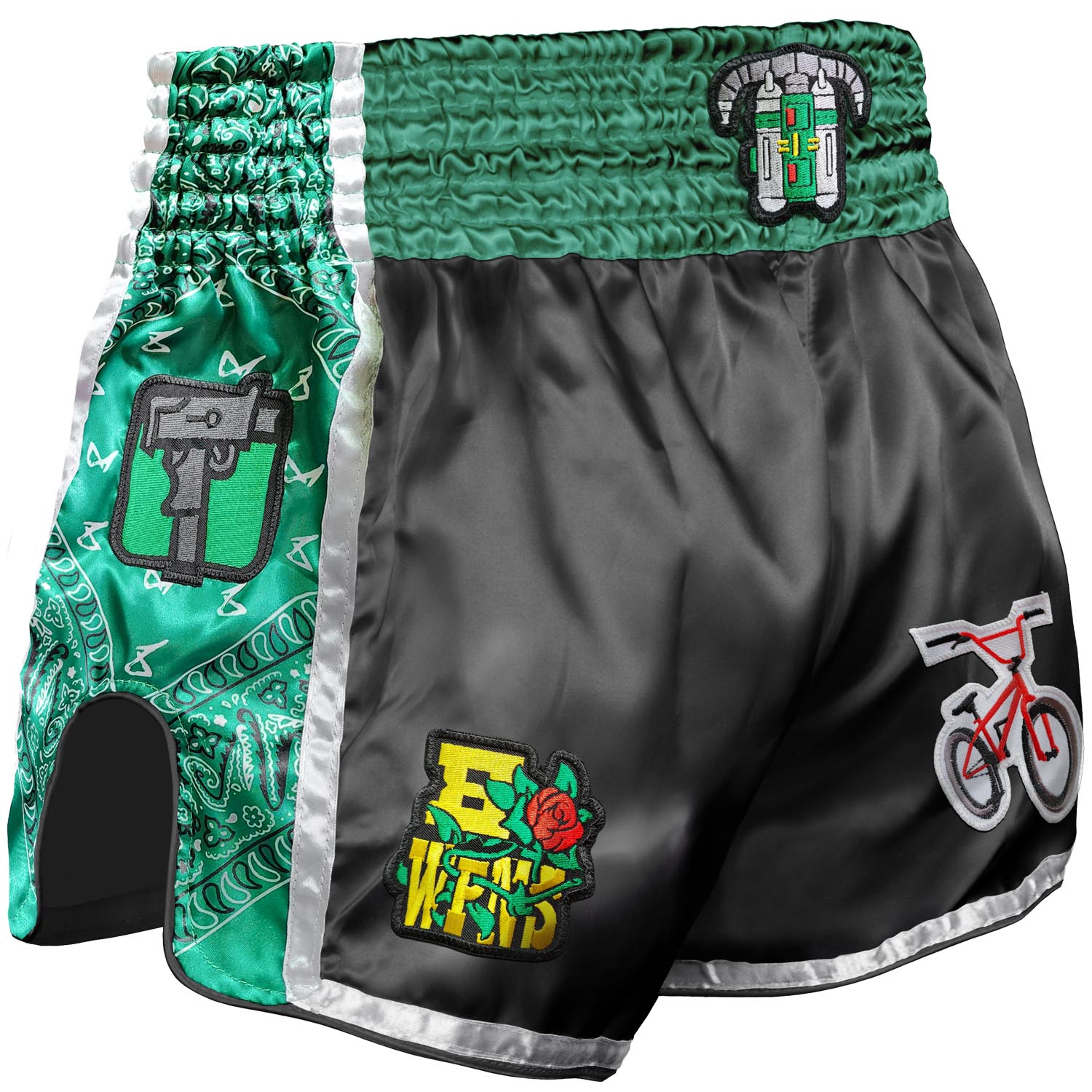 8 WEAPONS Muay Thai Shorts, West Coast, XXL