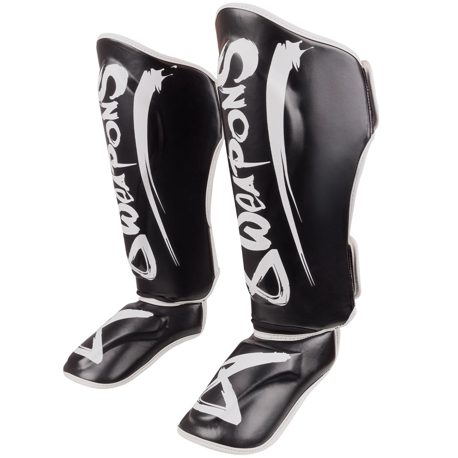 8 WEAPONS Shin Guards, Unlimited 2.0, black-white, L