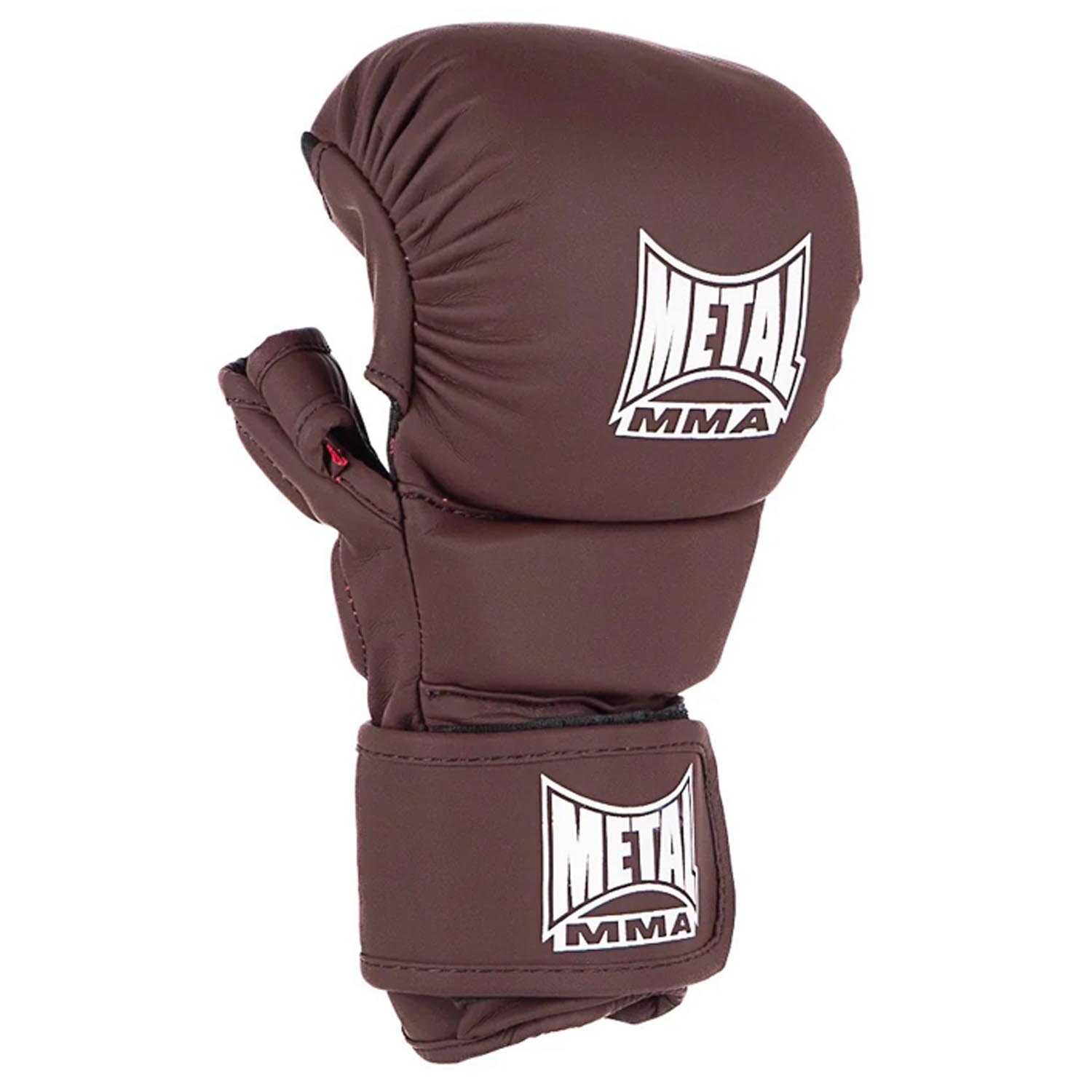 Metal Boxe MMA Sparring Gloves, The Shell, wine red, XL
