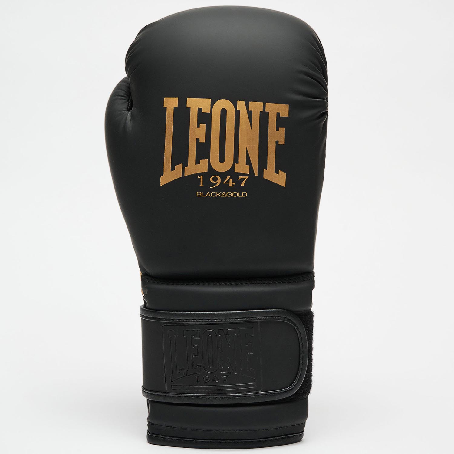 LEONE Boxing Gloves, Black & Gold, GN059D, black, 10 Oz