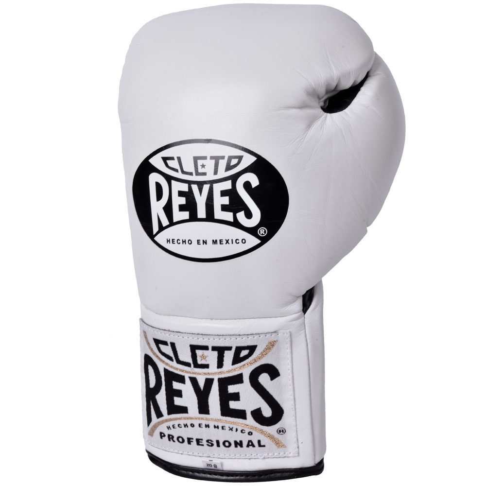 Cleto Reyes Boxing Gloves, Traditional Contest, white, 10 Oz