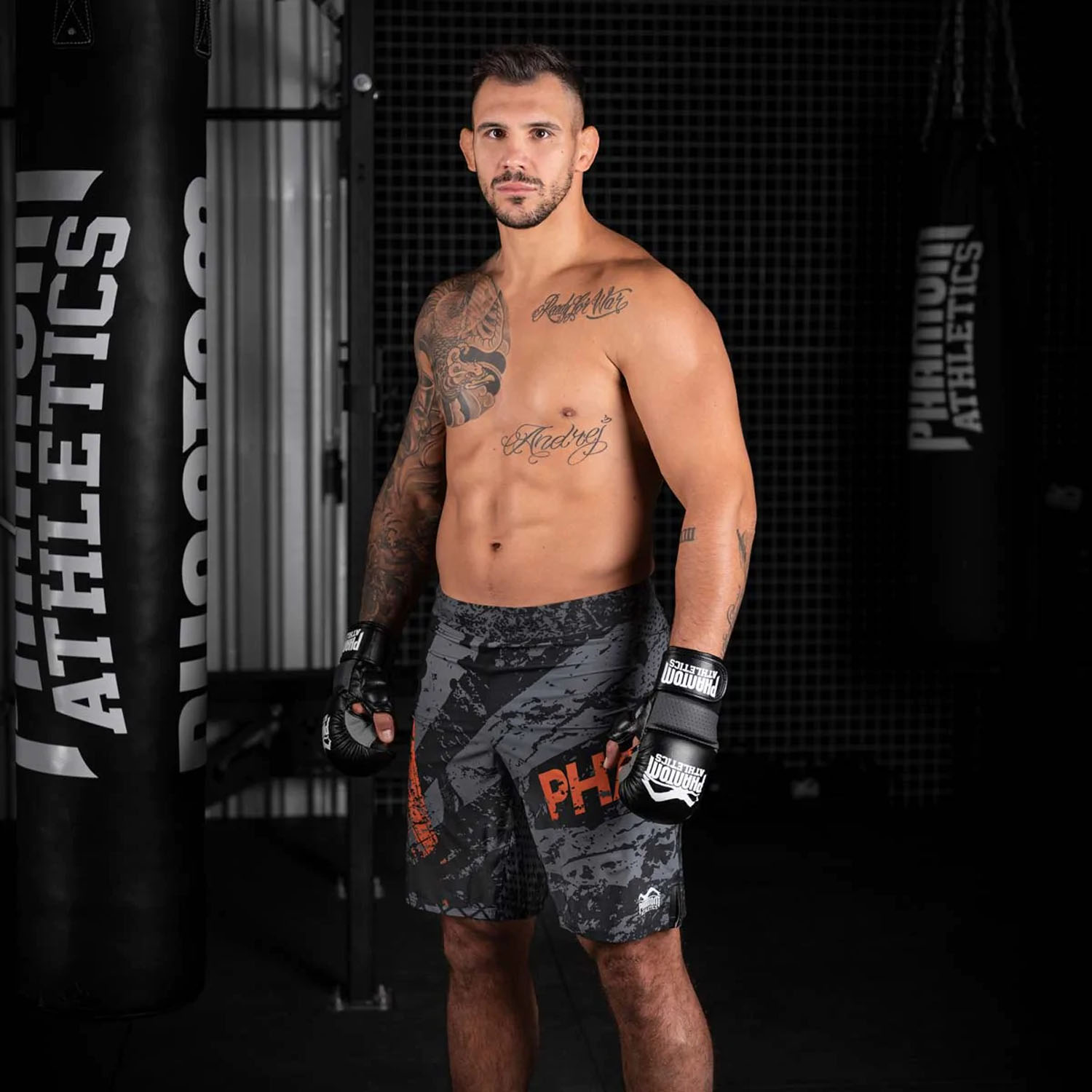 Phantom Athletics MMA Fight Shorts, Flex, Splatter, S