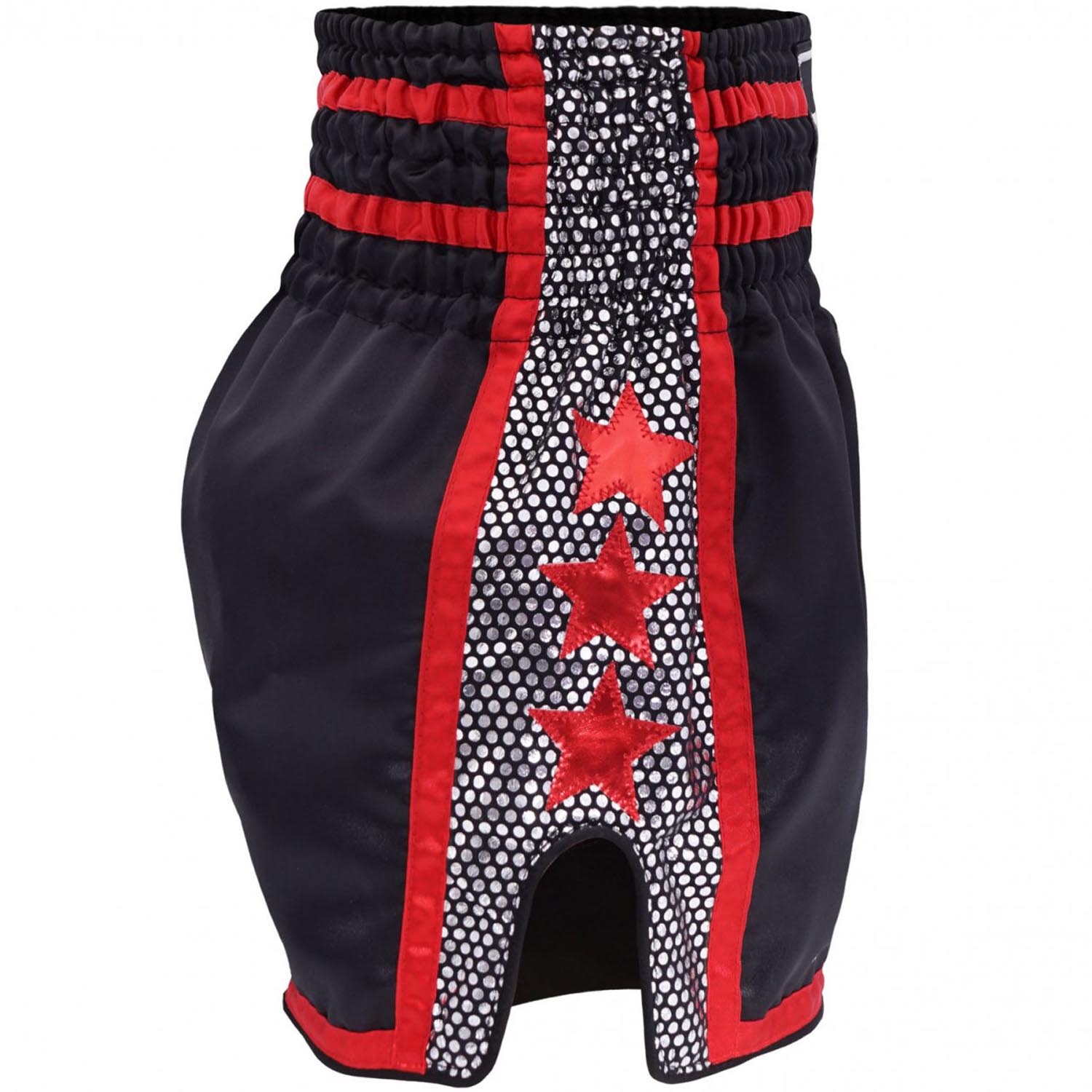 TOP KING BOXING Muay Thai Shorts, TKTBS 239, black-red, S